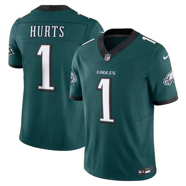 Men & Women & Youth Philadelphia Eagles #1 Jalen Hurts Green 2024 F.U.S.E. Vapor Untouchable Limited Stitched Jersey